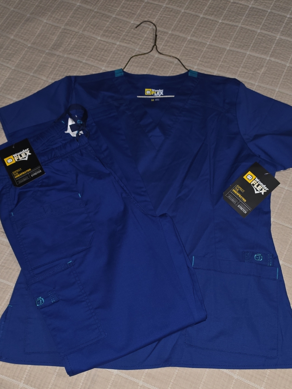 WonderWink Pro Navy Blue Women's Scrub Top & Pants Set